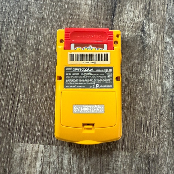 Nintendo Gameboy Color GBC Yellow Dandelion Handheld Console System CGB-001 - Picture 3 of 4